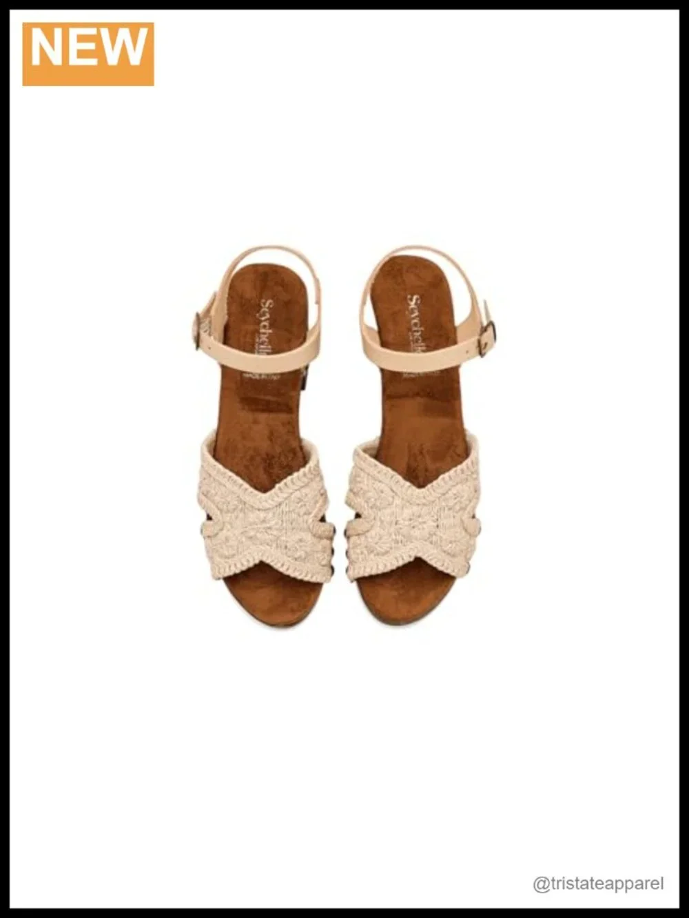 Seychelles Ravennna Woven Floral Cross Strap Platform Heels Round Toe Buckle